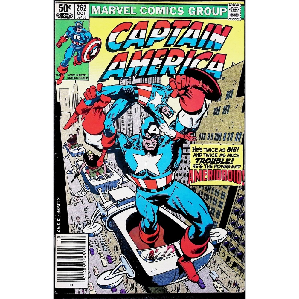 Captain America‎ #262 Newsstand Marvel comic book Ameridroid 1981